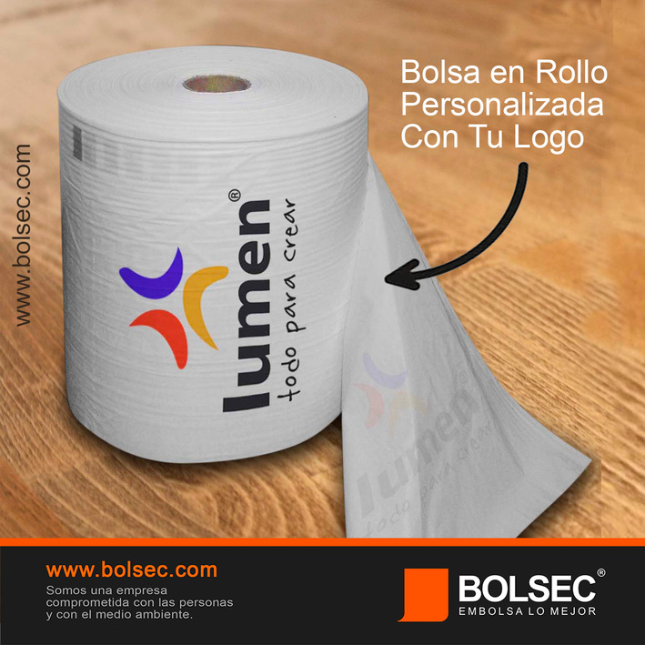 fabricante de bolsas de plástico en rollo con impresión